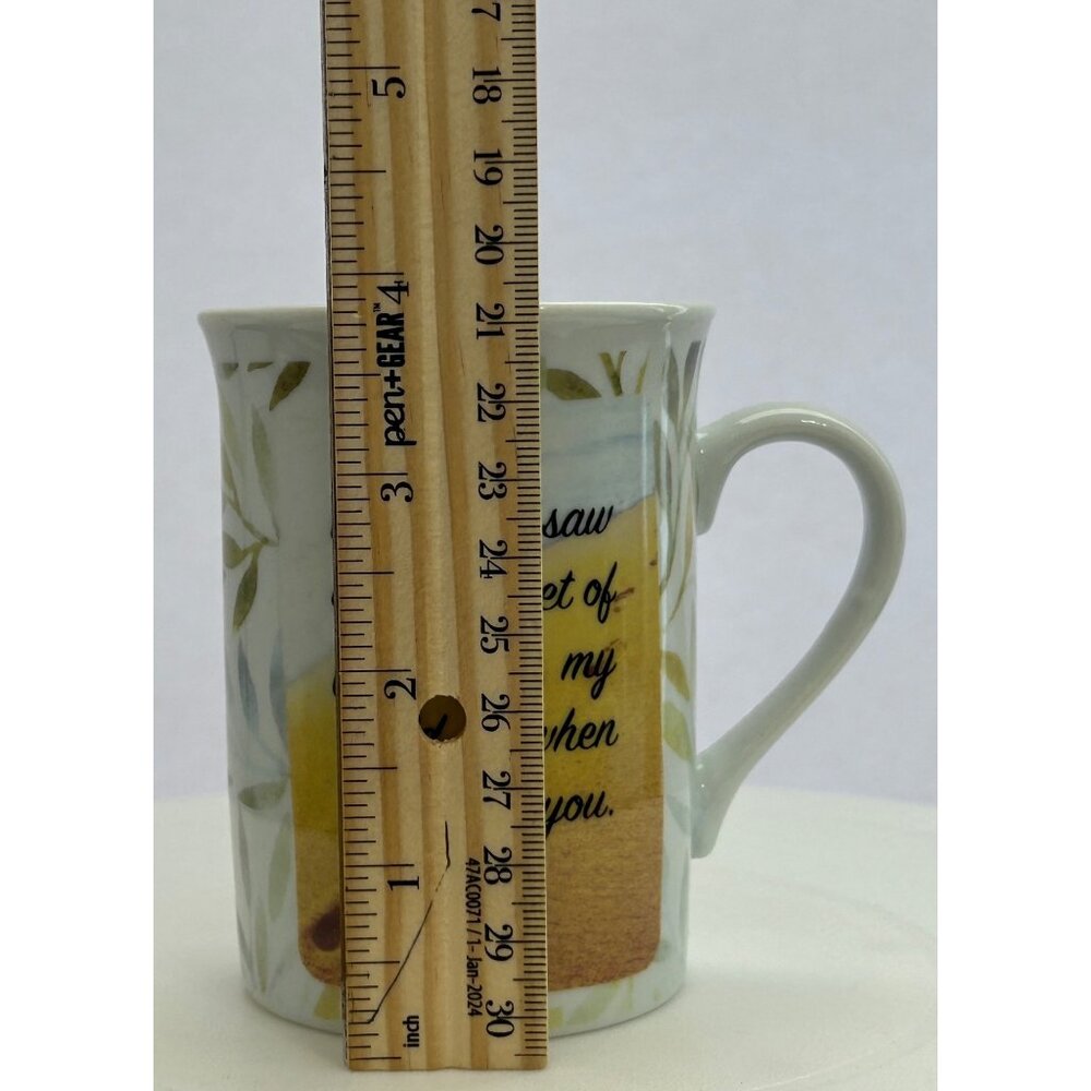 Footprints In The Sand Bay Island Coffee Mug Cup Scripture Religious Jesus Lord - Picture 7 of 8
